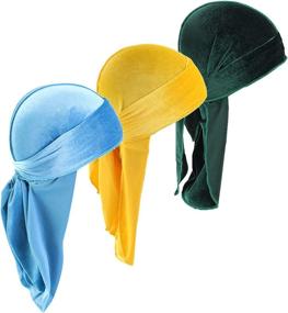 img 4 attached to Durags Waves Velvet Headwear Headwraps