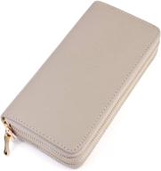 💼 timeless leatherette zip around wallet: versatile handbags & wristlets for women logo