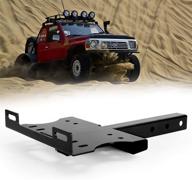 🚚 bunker indust receiver hitch winch cradle mount plate: a versatile 2" trailer hitch winch mounting bracket for atv utv truck logo