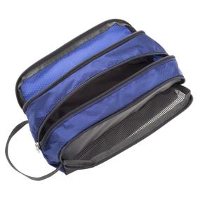 img 1 attached to Compact Travel Toiletry Bag: Yeiotsy Small Light Dopp Kit Organizer - Sapphire Blue