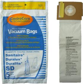 img 1 attached to 🧹 EnviroCare Replacement Micro Filtration Vacuum Cleaner Dust Bags for Sanitaire, Duralux, and Duralite Style SD (10 Pack)