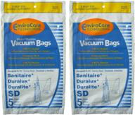 🧹 envirocare replacement micro filtration vacuum cleaner dust bags for sanitaire, duralux, and duralite style sd (10 pack) логотип