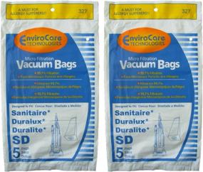 img 2 attached to 🧹 EnviroCare Replacement Micro Filtration Vacuum Cleaner Dust Bags for Sanitaire, Duralux, and Duralite Style SD (10 Pack)