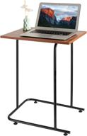 🌟 cerbior portable c shaped end table | sofa side table with coffee tray | compact workstation for small spaces logo