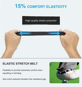 img 3 attached to FlexiFit: Stylish and Versatile Black Stretch Braided Casual Elastic Men's Belt Accessory