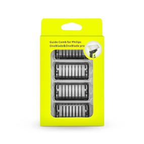 img 4 attached to 🔧 Ultimate Mixed Replacement Pack Kit of 4PC Guide Combs for Philips OneBlade & OneBlade Pro QP2520 QP2530 QP2620 QP2630 QP6510 QP6520 Hybrid Electric Trimmer and Shaver