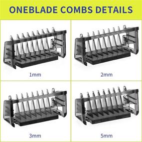 img 3 attached to 🔧 Ultimate Mixed Replacement Pack Kit of 4PC Guide Combs for Philips OneBlade & OneBlade Pro QP2520 QP2530 QP2620 QP2630 QP6510 QP6520 Hybrid Electric Trimmer and Shaver