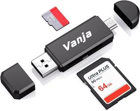 img 4 attached to 📱 Vanja Micro USB OTG Adapter and Portable USB 2.0 Memory Card Reader for SD-3C, SDXC, SDHC, MMC, RS-MMC, Micro SDXC, Micro SD, Micro SDHC Card, and UHS-I Cards