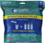 stay hydrated and energized with liquid i.v. hydration multiplier: 🍹 electrolyte powder in easy open packets – passion fruit flavor, 30 pack logo