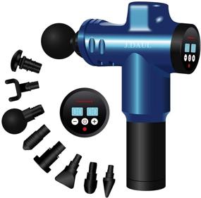 img 4 attached to 💪 Powerful Deep Tissue Massage Gun for Athletes - 8 Heads & 20 Speed Levels - LED Touch Screen - Quiet Muscle Percussion Back Neck Head Hammer Massage - 3300rpm/Min Vibrating Reach Deep Tissue - Effective Pain Relief