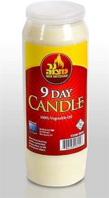 img 1 attached to Pack of Two Kosher Yahrtzeit Memorial and Yom 🕯️ Kippur Candles - 9 Day Yartzeit Candle with Plastic Holder