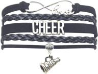 cheer bracelet cheerleading - perfect cheer charm bracelet for cheerleaders of all ages! logo