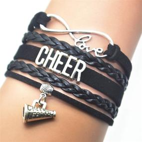 img 3 attached to Cheer Bracelet Cheerleading - Perfect Cheer Charm Bracelet for Cheerleaders of All Ages!