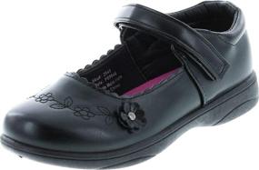img 4 attached to Petalia Girls School Uniform Shoes: Stylish Flats for Girls' School Uniforms