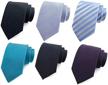 weishang classic necktie woven jacquard men's accessories for ties, cummerbunds & pocket squares logo