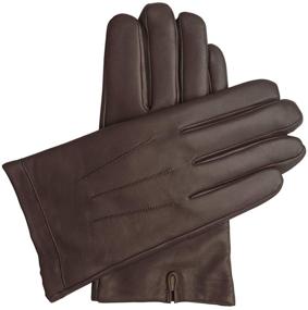 img 4 attached to 🧤 Men's Downholme Classic Leather Cashmere Gloves - Premium Accessories for Gloves & Mittens