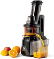 🍊 ventray slow juicer machine, electric cold press masticating juice extractor maker for citrus orange fruit vegetable with quiet motor, large feed chute, vertical compact design, and easy clean - 809 логотип