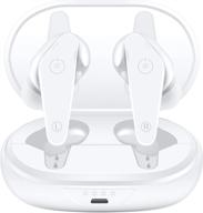 🎧 enhance your audio experience with ethings heavy duty premium sound noise canceling earbuds - wireless charging case included (white) logo