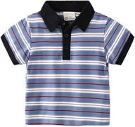 striped cartoon polo shirt for casual motteecity boys clothes logo