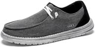 👞 breathable comfort men's canvas casual loafer shoes in slip-ons & loafers логотип