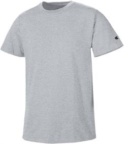 img 1 attached to Champion Basic Short Sleeve Shirt_White_L Men's Clothing