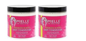 img 1 attached to 🌿 Mielle Organics Babassu Oil Mint Deep Conditioner - Double Pack