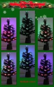 img 2 attached to 🎄 Colorful Auto Change Light Fiber Optic Mini Christmas Tree for Funny Party Tabletop