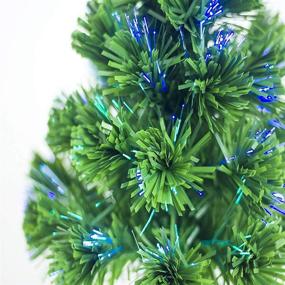 img 1 attached to 🎄 Colorful Auto Change Light Fiber Optic Mini Christmas Tree for Funny Party Tabletop