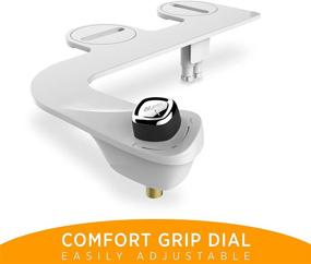 img 3 attached to 🚽 Enhance Your Bathroom Experience with BioBidet SlimEdge Simple Bidet Toilet Attachment - Dual Nozzle, Fresh Water Spray, Easy Installation, Non Electric, Brass Inlet, Internal Valve - White