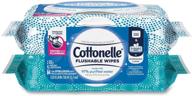 🧻 салфетки для очищения cottonelle freshcare flushable - 2 упаковки (42 шт.) для эффективной гигиены логотип