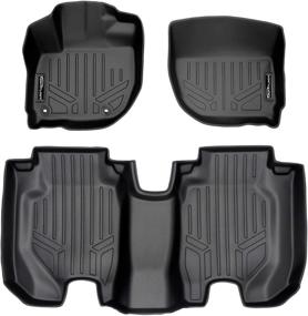 img 4 attached to 🚗 MAX LINER 2 Row Floor Mat Liner Set A0193/B0193 for Honda HR-V (2016-2021) – Black