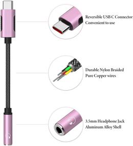 img 1 attached to 🎧 Переходник USB C к 3,5 мм APETOO: кабель для наушников для Samsung S21 Ultra, Galaxy S20 FE, Note 20 Ultra, Google Pixel