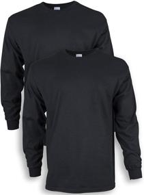 img 3 attached to Gildan Хлопковая футболка с рукавами, 2 шт. в упаковке