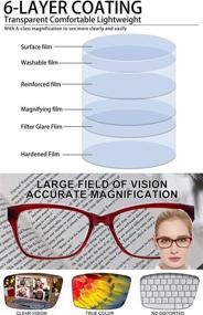 img 2 attached to 👓 Stylish MARE AZZURO Designer Reading Glasses for Women - Choose Your Power: 0.1.0, 1.5, 2.0, 2.5, 3.0, or 3.5