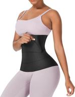 wonder-beauty under clothes waist trainer: tummy wrap & stomach bandage for women - free size loop design logo