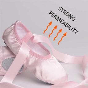 img 1 attached to 🩰 Ruqiji Ballet Shoes for Toddlers: Girls' Slip-On Slippers and Athletic Footwear