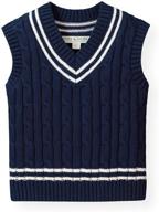 👔 classy and comfortable: introducing the hope & henry boys' v-neck sweater vest logo