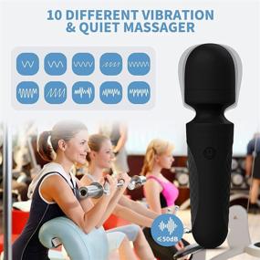 img 3 attached to 🔌 Budow Wand Massager: USB Rechargeable Handheld Electric Personal Massager Wand for Women, Mini Silicone Flexible Full Body Massager