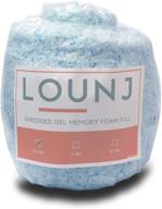 lounj shredded memory cushions pillows logo