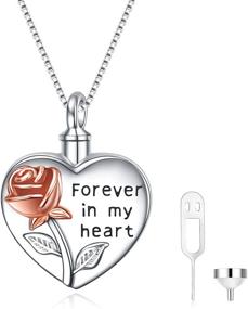 img 4 attached to 📿 YFN Sterling Necklace - Cremation Keepsake Jewelry for Girls