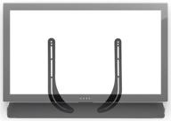 🔊 universal soundbar tv mount bracket by mount-it! - mount above or under tv, fits sonos, samsung, sony, vizio - adjustable arm for 32 to 70 inch tvs, 33 lbs capacity, black logo