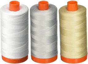 img 1 attached to Premium Aurifil Cotton 🧵 Thread 3-Pack - 1422Yds Spools Bundle