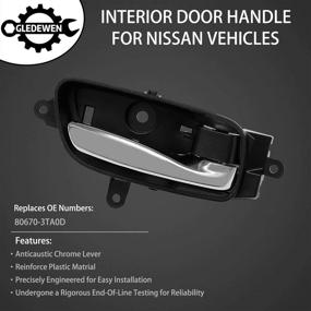 img 3 attached to 🚪 2013-2017 Ручка двери салона Nissan Altima Pathfinder правая сторона пассажира (замена #80670-3TA0D)