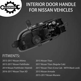 img 2 attached to 🚪 2013-2017 Ручка двери салона Nissan Altima Pathfinder правая сторона пассажира (замена #80670-3TA0D)