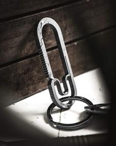 img 3 attached to 🔑 MØTH Titanium Carabiner Keychain - The Baxter: Ultralight Multipurpose Clip for Everyday Carry & More - Hiking, Camping, Daily Use - Flexgate Design, Strong & Durable - 2.75 x 1 x 1/8 Inches