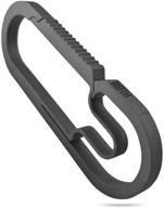 🔑 møth titanium carabiner keychain - the baxter: ultralight multipurpose clip for everyday carry & more - hiking, camping, daily use - flexgate design, strong & durable - 2.75 x 1 x 1/8 inches логотип