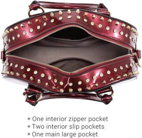 img 1 attached to 👜 Сумка Dasein Vegan Leather Purse Handbag: Стильная сумка в форме купола с ортопедическим дизайном плечевого ремня и длинным ремешком