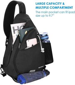 img 3 attached to 🎒 Waterfly Backpack Crossbody Daypack Rucksack: Versatile and Durable Multi-Purpose Bag