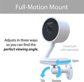 img 2 attached to Enhance Security with TotalMount Full-Motion Wall Mount for Amazon Cloud Cam