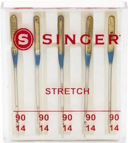 img 4 attached to SINGER 04721 Size 90/14 Stretch Sewing Machine Needles, 5-Count: Unleash Smooth and Comfortable Stretch Stitching!